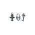 AussieSuperStore Jewellery Making Supplies JF Key, Padlock and Cross Charms JF Key, Padlock and Cross Charms | Jewellery Making Accessories 9323823066116 CHM106